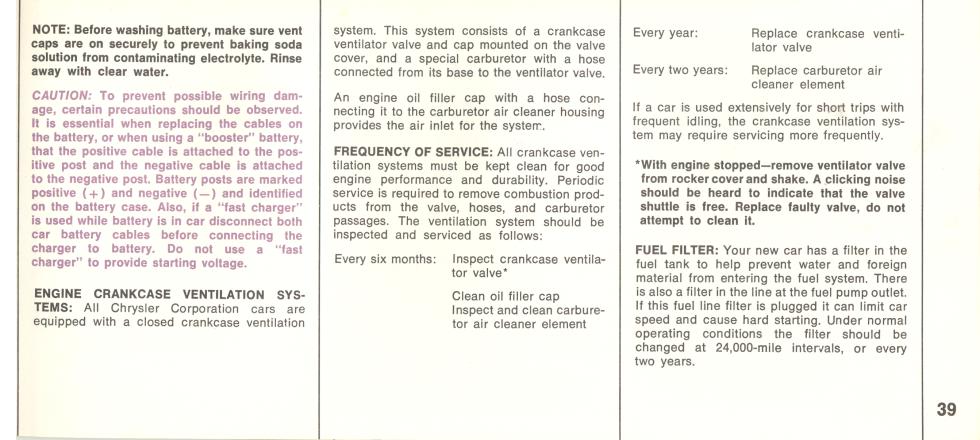 1969 Chrysler Imperial Owners Manual Page 25